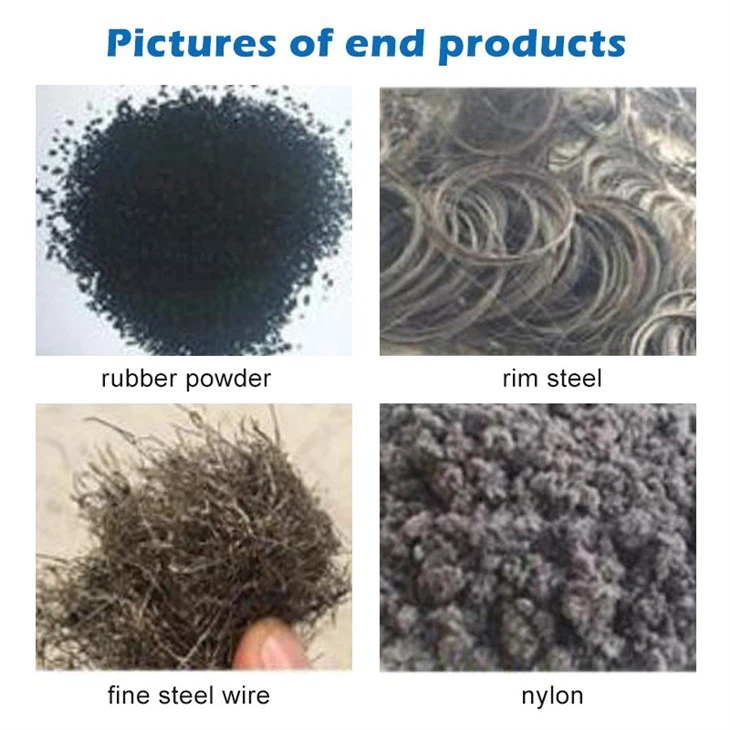 waste tire recycling line  6