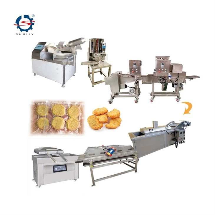 meat patty processing line